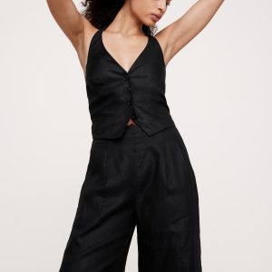 Linen Halter Vest