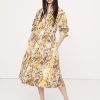 Cotton Poplin Pocket Midi Shirtdress