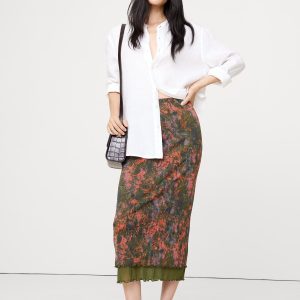 Mesh Midi Skirt