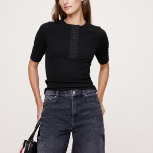 Ribbed Henley