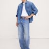 Relaxed-Fit Paint Splatter Cotton-Hemp Chambray Shirt